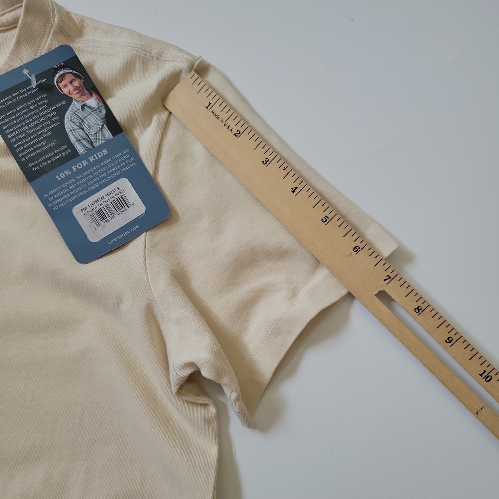 Life Is Good Oops Cat Graphic Crusher Tee Small Short Sleeve Crewneck Girlcore - Picture 7 of 9